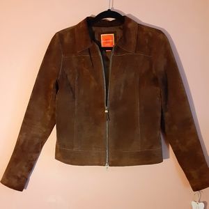 Suede Isaac Mizrahi Brown Jacket